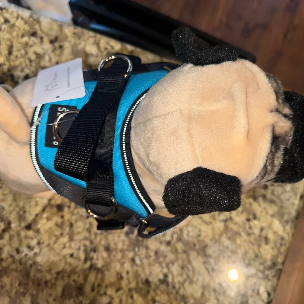 NWT ShawnCo Dog Adjustable No Choke Harness W/3 Leash Clip Reflective Strip - Picture 6 of 7